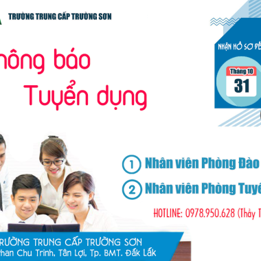 Thông báo tuyển dụng năm 2021